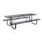 Vestil Rectangle Picnic Table, Black, 96 in L PT-MX-3096-BK - alternate 2